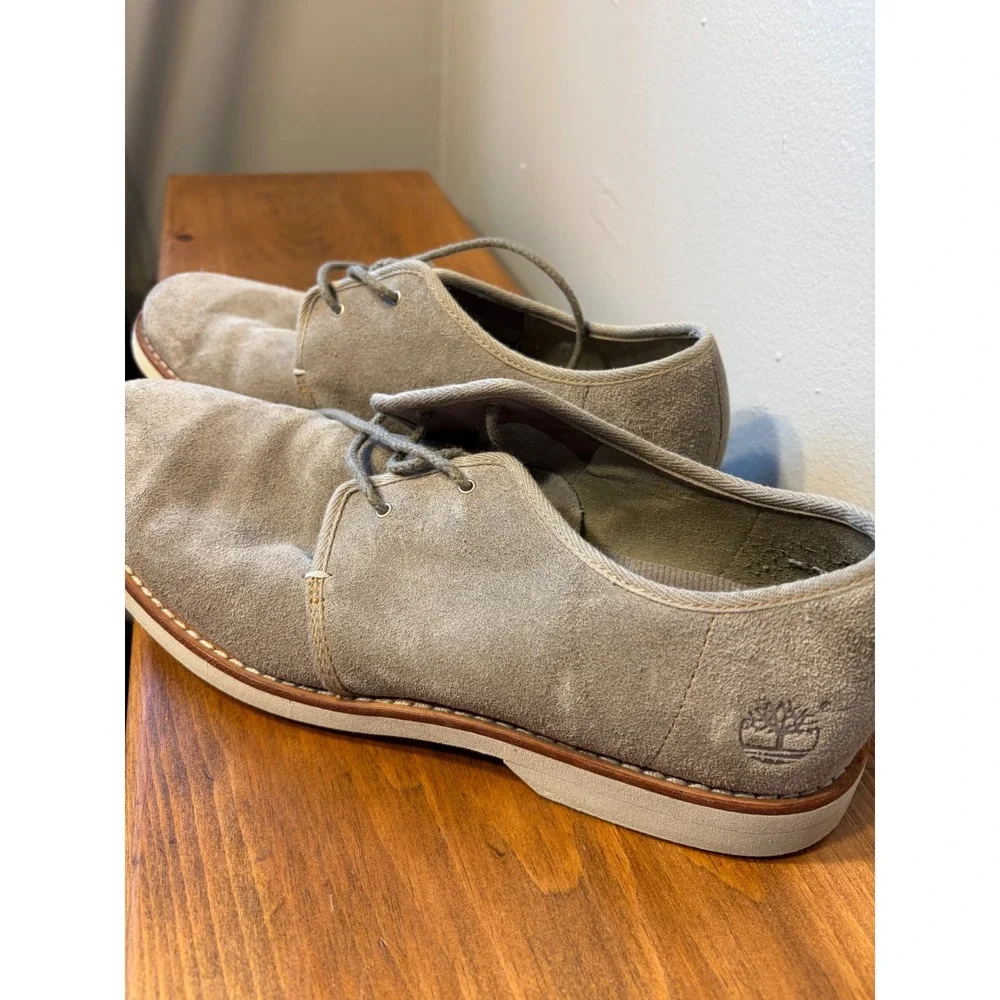 Timberland Earthkeepers Hookset Oxford Tan Suede Lace Up Shoes Mens 9M 5922R